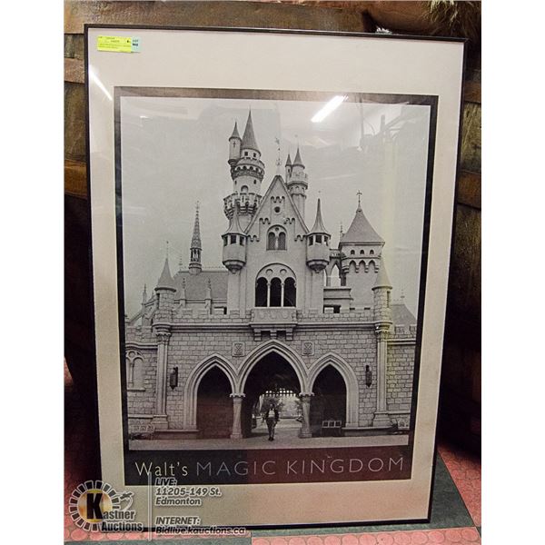 LARGE PROFESSIONALLY FRAMED DISNEYLAND PHOTO