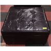 Image 1 : 32" X 32" X19" APPROX  BROWN LEATHERETTE OTTOMAN