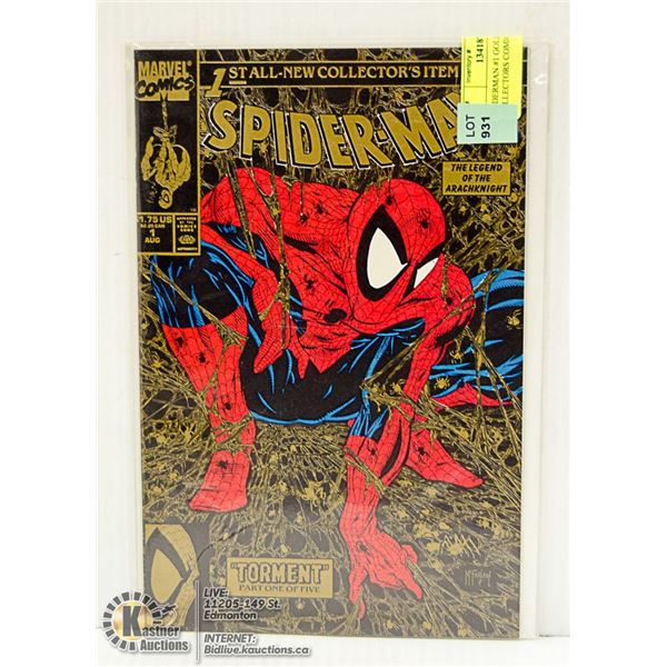 SPIDERMAN #1 GOLD COVER COLLECTORS COMIC