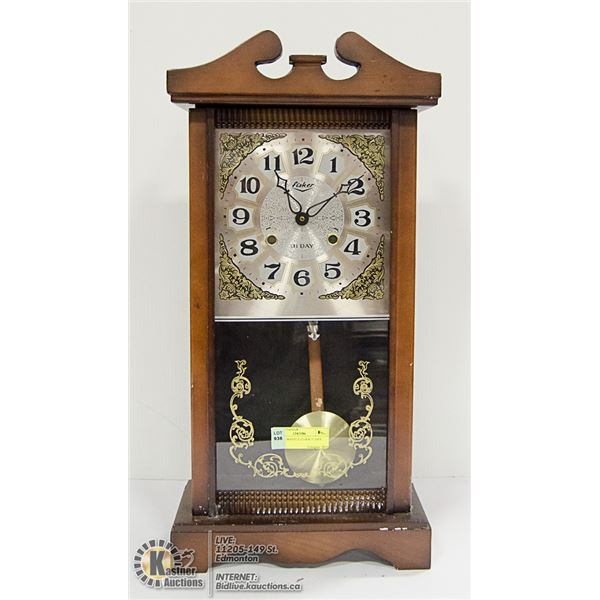 FISKERS MANTLE CLOCK 31 DAY.