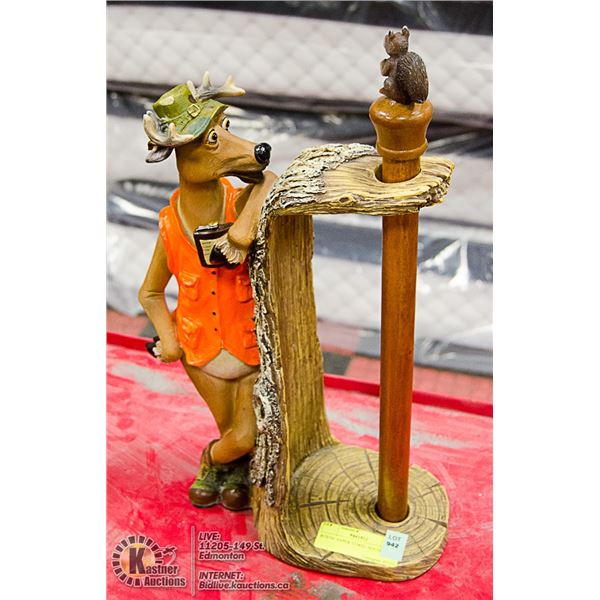 RUSTIC PAPER TOWEL HOLDER