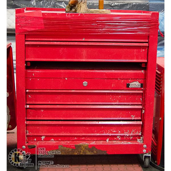 JOBMATE TOOL BOX-EMPTY, DAMAGED -AS IS