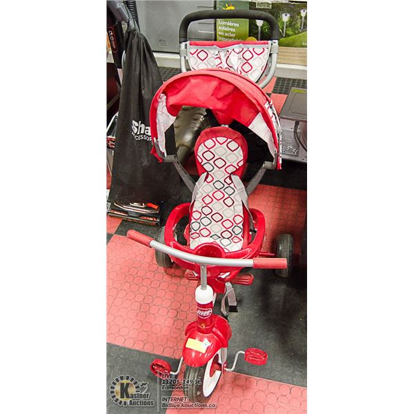 RADIO FLYER TRIKE WITH ADDITIONAL PARENT STEERING