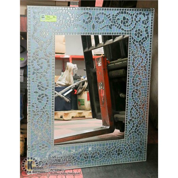 SKY BLUE MOSIAC MIRROR