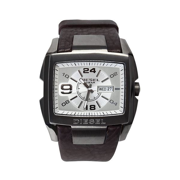 NEW DIESEL GUNMETAL TONE 48MM MSRP $239 WATCH