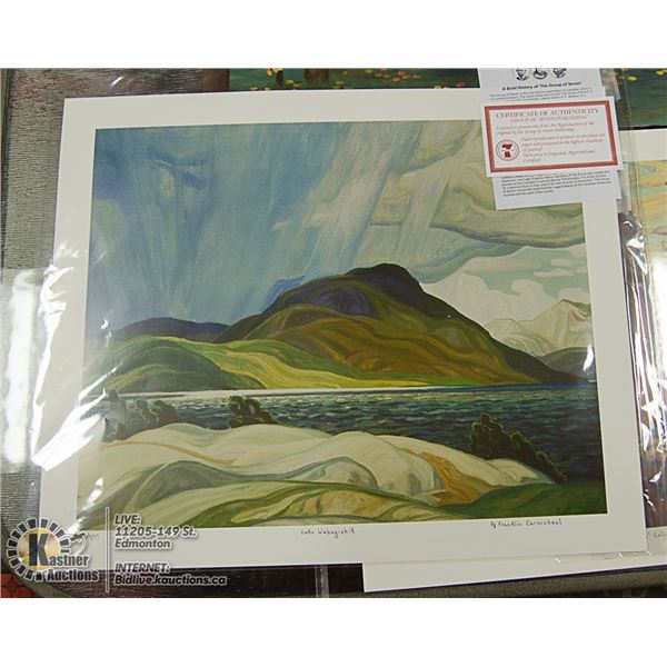 "LAKE WABAGISHI" BY FRANKLIN CARMICHAEL WITH COA