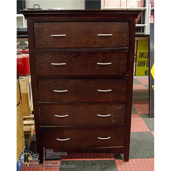 5 DRAWER DRESSER - NEEDS SOME TLC