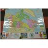 Image 1 : 5X5 CANADA MAP LAMINATED
