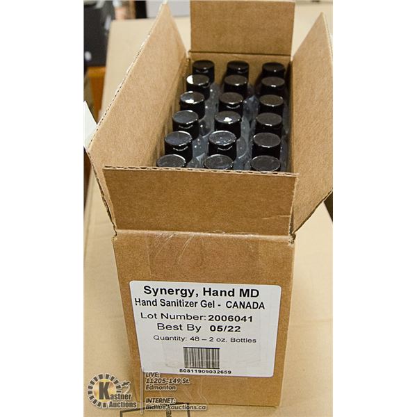 SYNERGY HAND MD SANITIZER CASE LOT OF 48