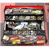 Image 1 : RED TOOLBOX FULL OF PLUMBERS TOOLS