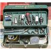 Image 1 : VINTAGE TOOLBOX WITH HOLE SAWS