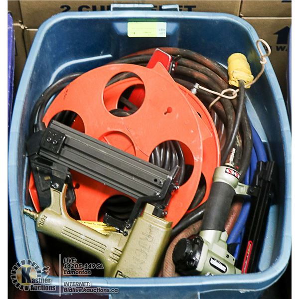 TOTE WITH AIR NAILERS AND AIR LINES