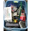Image 1 : BLUE TOTE FULL OF DRILL BITS AND TOOLS
