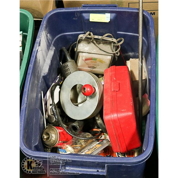 DARK BLUE TOTE WITH TOOLS