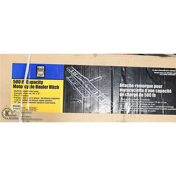 500LB CAPACITY MOTORCYCLE HAULER WINCH IN BOX