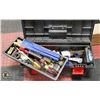 Image 1 : PLASTIC TOOLBOX WITH PLUMBERS TOOLS
