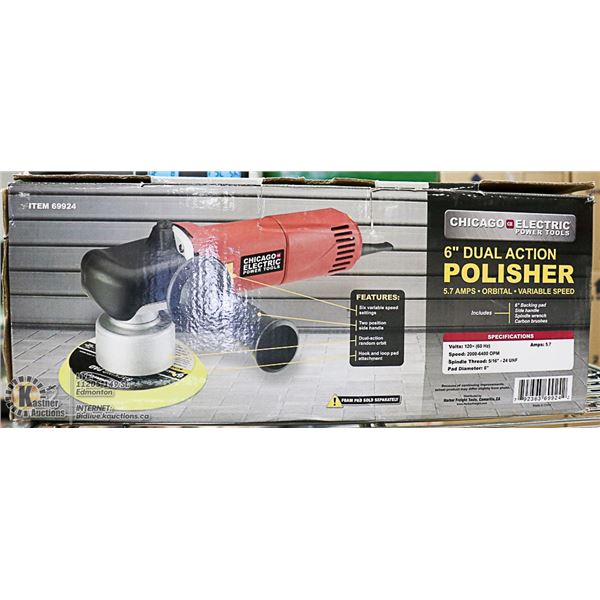 CHICAGO ELECTRIC 6" INCH DUAL ACTION POLISHER