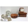 Image 1 : WESTCLOX CLOCKS & LOT OF WOODEN TRINKET BOXES