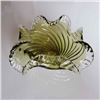 Image 1 : CHALET GLASS BOWL  GREEN SWIRL SIGNED