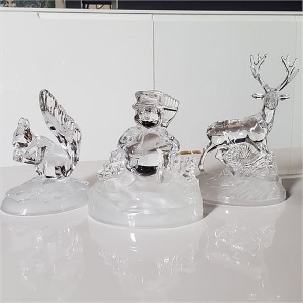 CRYSTAL GLASS FIGURINES