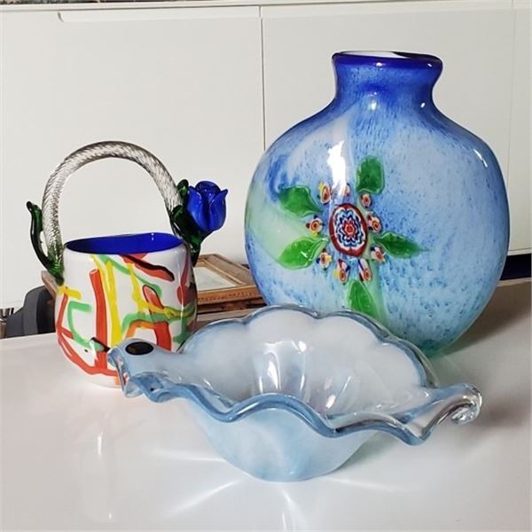SET OF MURANO GLASS ITEMS