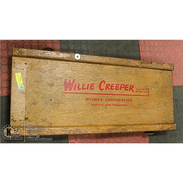 VINTAGE WOODEN WILLIE CREEPER MODEL 10
