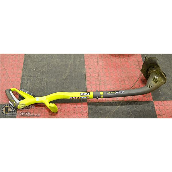 RYOBI BATTERY POWERED WEED TRIMMER EASY EDGER