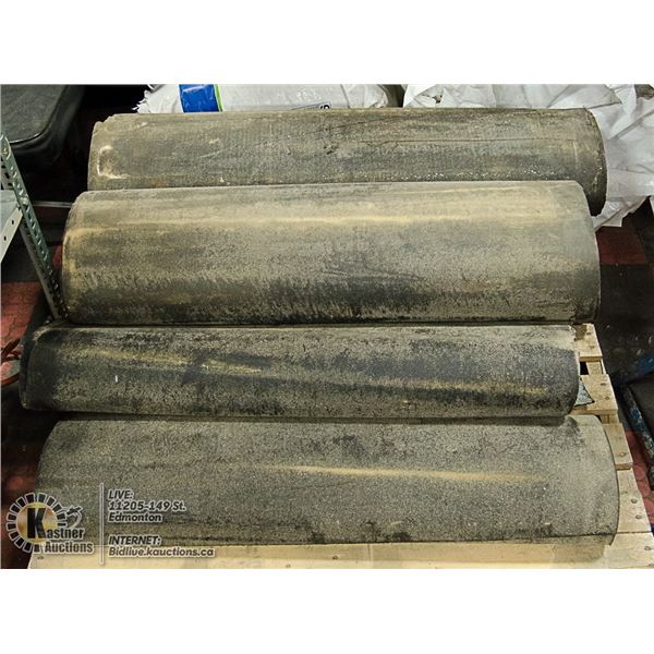 PALLET LOT OF 6 ROLLS OF ROOFING MATERIAL