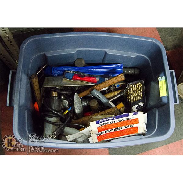 TOTE WITH MISCELLANEOUS TOOLS