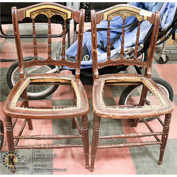 2 ANTIQUE CHAIRS FROM NOVA SCOTIA