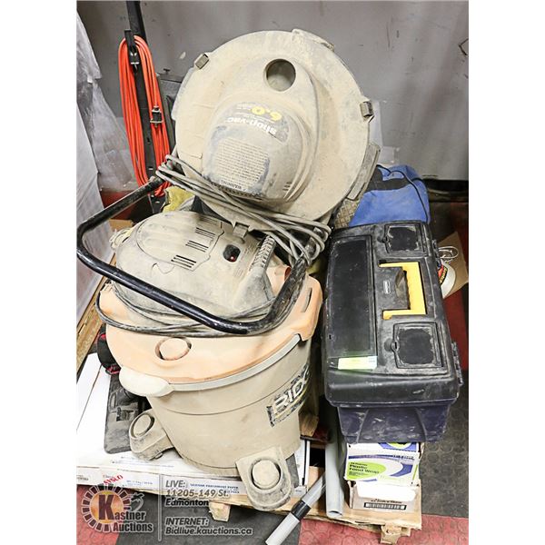 VACUUM PALLET WITH VARIOUS ITEMS