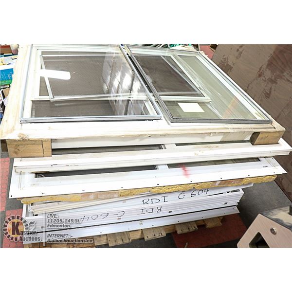 PALLET OF INSULATED WINDOWS