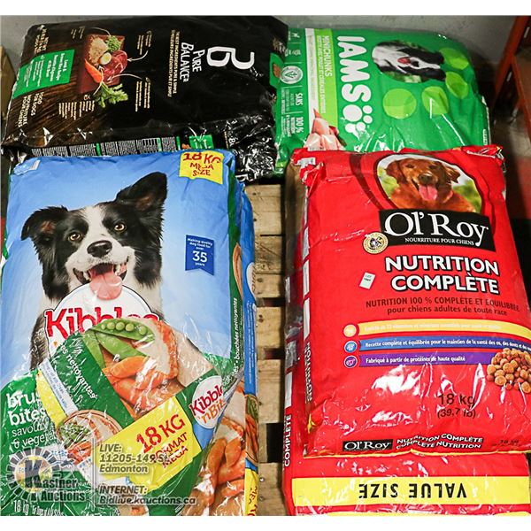 PALLET OF ASSORTED DOG FOOD