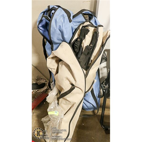 3 CAMPING CHAIRS IN CARRY BAGS