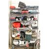 Image 1 : RACK OF ASSORTED TOOLS, EMPTY CASES AND MORE