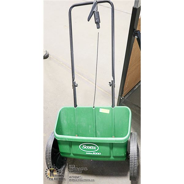 SCOTTS 1000 FERTILIZER SPREADER