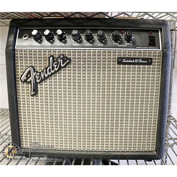 FENDER AMPLIFIER SIDEKICK 15 CHORUS (WORKING)