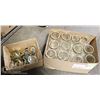 Image 1 : BOX FULL OF MASON JARS DIFFERENT SIZES, COMES WITH