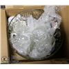 Image 1 : VINTAGE ARLINGTON CRYSTAL PUNCH BOWL AND GLASS