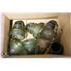 Image 1 : ASSORTED VINTAGE GLASS INSULATORS - DOMINION,