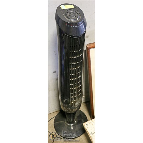 INTERTEK OSCILLATING TOWER FAN. SPEEDS AND