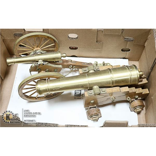 FLAT LOT OF TOY CANNONS