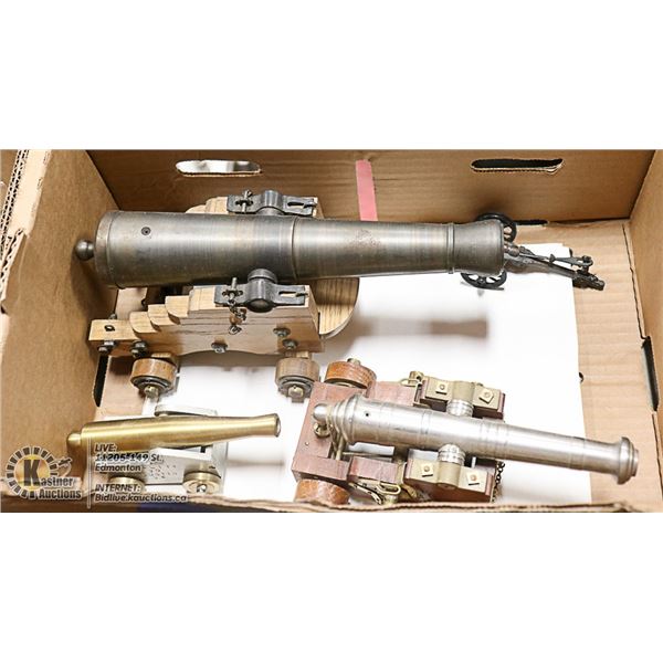 LOT OF 4 ORNAMENTAL CANNONS