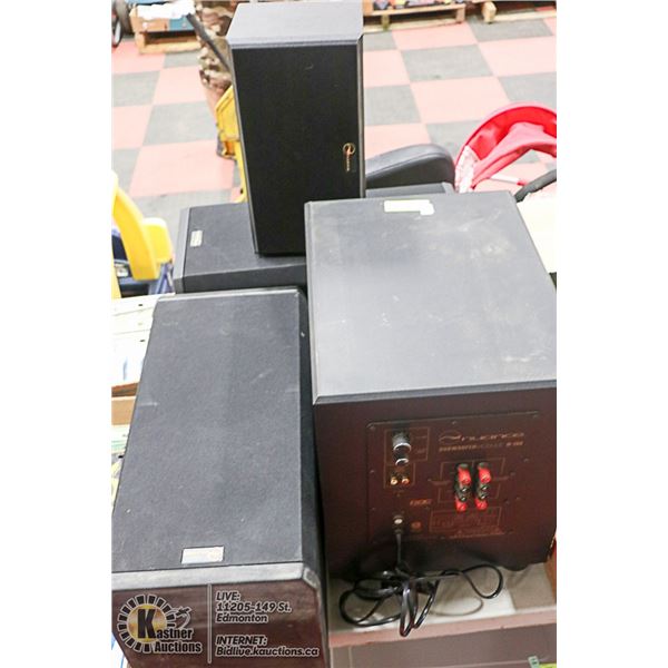 NUANCE N100 SUBWOOFER, POWERED TOWERS & CENTER