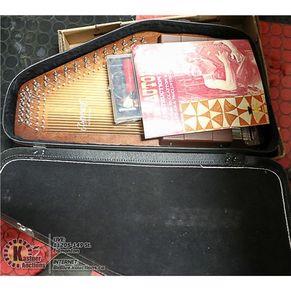 AUTOHARP WITH CASE AND AUTOHARP BOOK