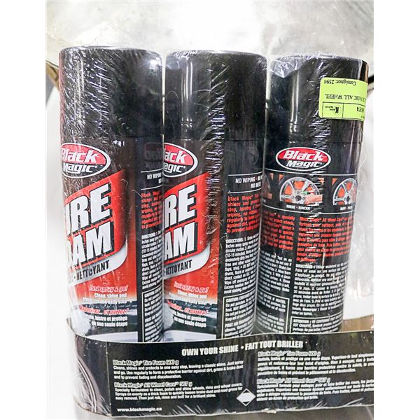 LOT OF 3 BLACK MAGIC ALL WHEEL CARE