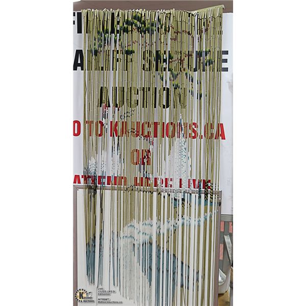 NEW BEADED CURTAIN / WALL HANGING W/ 2 CRANES AS