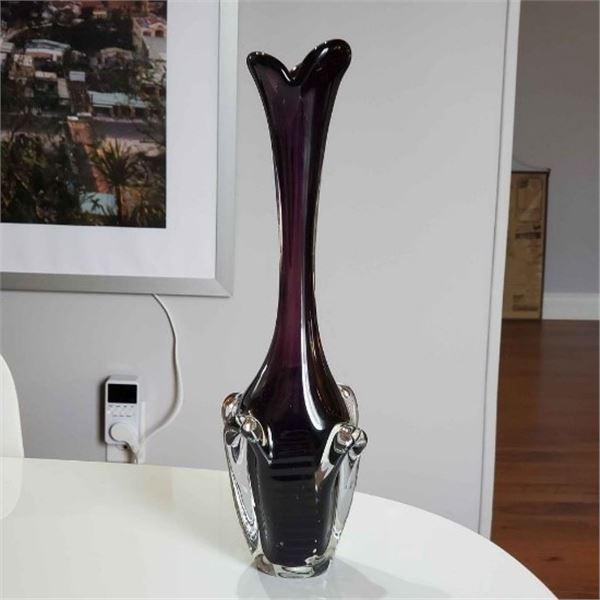 ASEDA SWEDISH PURPLE GLASS VASE // “JACK-IN-THE-