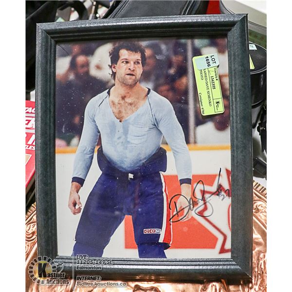 AUTOGRAPHED DAVE SEMENKO OILERS PHOTO