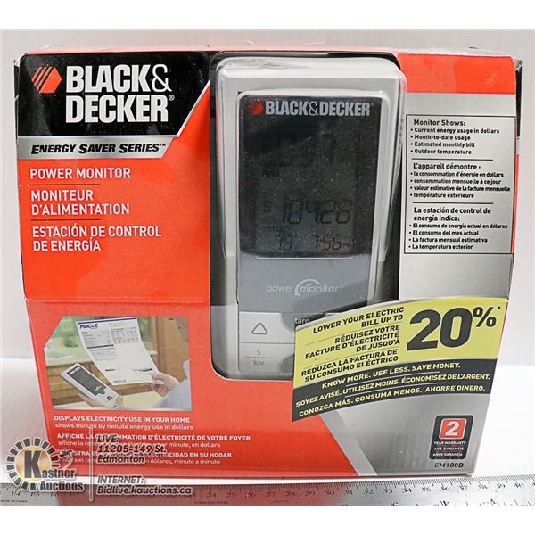 BLACK AND DECKER POWER MONITOR IN BOX